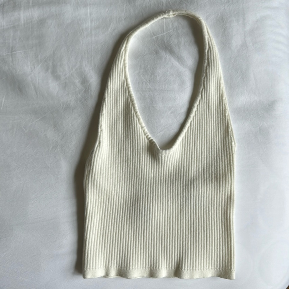 Aritzia Wilfred cropped halter top